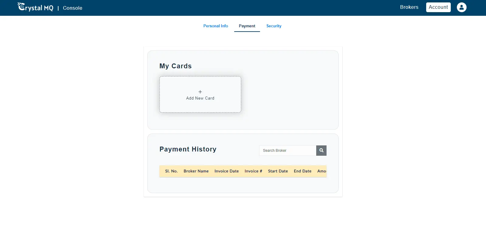 Payment History